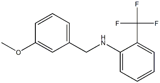 N-[(3-methoxyphenyl)methyl]-2-(trifluoromethyl)aniline 结构式