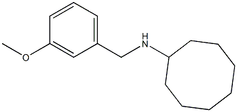 N-[(3-methoxyphenyl)methyl]cyclooctanamine 结构式