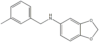 N-[(3-methylphenyl)methyl]-2H-1,3-benzodioxol-5-amine 结构式