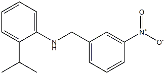 N-[(3-nitrophenyl)methyl]-2-(propan-2-yl)aniline 结构式