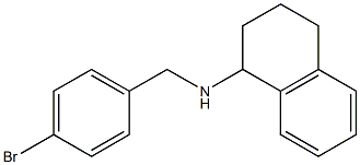 N-[(4-bromophenyl)methyl]-1,2,3,4-tetrahydronaphthalen-1-amine 结构式