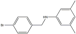 N-[(4-bromophenyl)methyl]-3,5-dimethylaniline 结构式