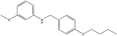 N-[(4-butoxyphenyl)methyl]-3-(methylsulfanyl)aniline 结构式