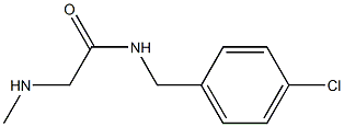 N-[(4-chlorophenyl)methyl]-2-(methylamino)acetamide 结构式