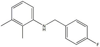N-[(4-fluorophenyl)methyl]-2,3-dimethylaniline 结构式