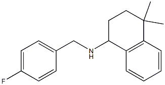 N-[(4-fluorophenyl)methyl]-4,4-dimethyl-1,2,3,4-tetrahydronaphthalen-1-amine 结构式