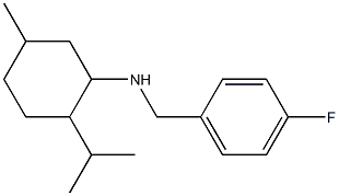 N-[(4-fluorophenyl)methyl]-5-methyl-2-(propan-2-yl)cyclohexan-1-amine 结构式