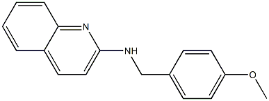 N-[(4-methoxyphenyl)methyl]quinolin-2-amine 结构式