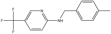 N-[(4-methylphenyl)methyl]-5-(trifluoromethyl)pyridin-2-amine 结构式