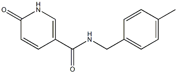 N-[(4-methylphenyl)methyl]-6-oxo-1,6-dihydropyridine-3-carboxamide 结构式