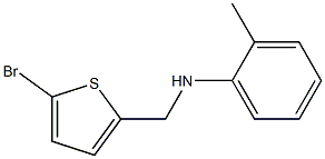 N-[(5-bromothiophen-2-yl)methyl]-2-methylaniline 结构式