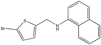 N-[(5-bromothiophen-2-yl)methyl]naphthalen-1-amine 结构式