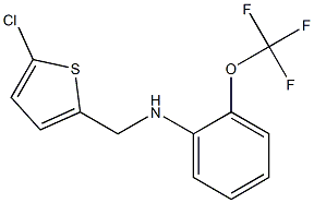 N-[(5-chlorothiophen-2-yl)methyl]-2-(trifluoromethoxy)aniline 结构式