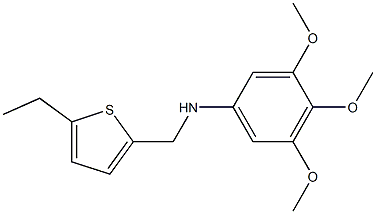 N-[(5-ethylthiophen-2-yl)methyl]-3,4,5-trimethoxyaniline 结构式