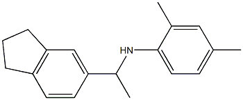 N-[1-(2,3-dihydro-1H-inden-5-yl)ethyl]-2,4-dimethylaniline 结构式