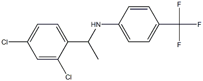 N-[1-(2,4-dichlorophenyl)ethyl]-4-(trifluoromethyl)aniline 结构式