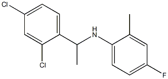 N-[1-(2,4-dichlorophenyl)ethyl]-4-fluoro-2-methylaniline 结构式