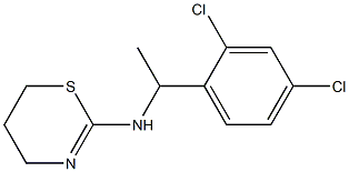 N-[1-(2,4-dichlorophenyl)ethyl]-5,6-dihydro-4H-1,3-thiazin-2-amine 结构式