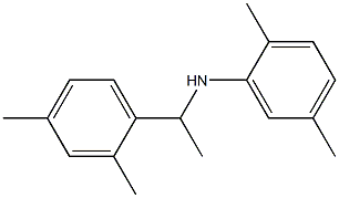 N-[1-(2,4-dimethylphenyl)ethyl]-2,5-dimethylaniline 结构式