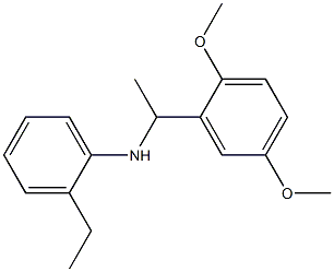 N-[1-(2,5-dimethoxyphenyl)ethyl]-2-ethylaniline 结构式