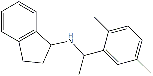 N-[1-(2,5-dimethylphenyl)ethyl]-2,3-dihydro-1H-inden-1-amine 结构式