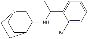 N-[1-(2-bromophenyl)ethyl]-1-azabicyclo[2.2.2]octan-3-amine 结构式