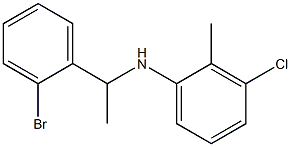 N-[1-(2-bromophenyl)ethyl]-3-chloro-2-methylaniline 结构式