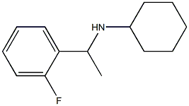 N-[1-(2-fluorophenyl)ethyl]cyclohexanamine 结构式