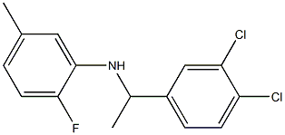 N-[1-(3,4-dichlorophenyl)ethyl]-2-fluoro-5-methylaniline 结构式