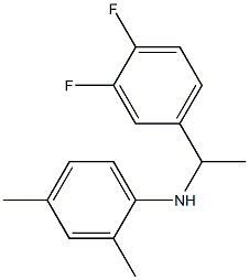 N-[1-(3,4-difluorophenyl)ethyl]-2,4-dimethylaniline 结构式