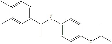 N-[1-(3,4-dimethylphenyl)ethyl]-4-(propan-2-yloxy)aniline 结构式