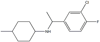 N-[1-(3-chloro-4-fluorophenyl)ethyl]-4-methylcyclohexan-1-amine 结构式