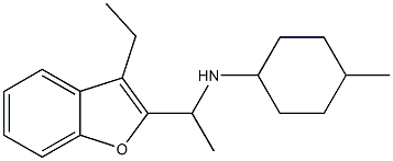 N-[1-(3-ethyl-1-benzofuran-2-yl)ethyl]-4-methylcyclohexan-1-amine 结构式