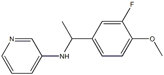 N-[1-(3-fluoro-4-methoxyphenyl)ethyl]pyridin-3-amine 结构式