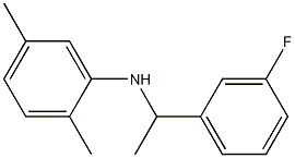 N-[1-(3-fluorophenyl)ethyl]-2,5-dimethylaniline 结构式