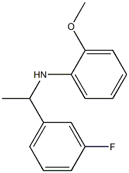 N-[1-(3-fluorophenyl)ethyl]-2-methoxyaniline 结构式