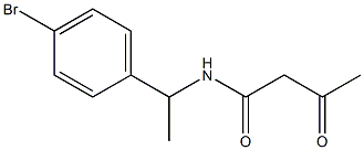 N-[1-(4-bromophenyl)ethyl]-3-oxobutanamide 结构式