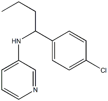 N-[1-(4-chlorophenyl)butyl]pyridin-3-amine 结构式