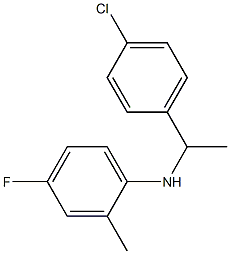 N-[1-(4-chlorophenyl)ethyl]-4-fluoro-2-methylaniline 结构式