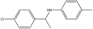 N-[1-(4-chlorophenyl)ethyl]-4-methylaniline 结构式