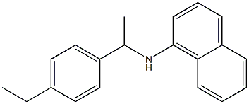 N-[1-(4-ethylphenyl)ethyl]naphthalen-1-amine 结构式