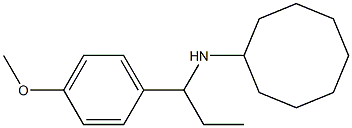 N-[1-(4-methoxyphenyl)propyl]cyclooctanamine 结构式