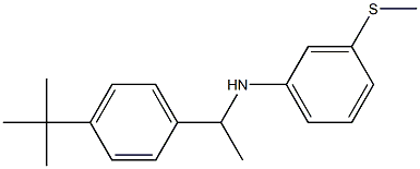 N-[1-(4-tert-butylphenyl)ethyl]-3-(methylsulfanyl)aniline 结构式