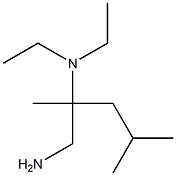 N-[1-(aminomethyl)-1,3-dimethylbutyl]-N,N-diethylamine 结构式