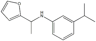 N-[1-(furan-2-yl)ethyl]-3-(propan-2-yl)aniline 结构式