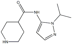 N-[1-(propan-2-yl)-1H-pyrazol-5-yl]piperidine-4-carboxamide 结构式