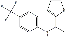 N-[1-(thiophen-2-yl)ethyl]-4-(trifluoromethyl)aniline 结构式