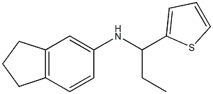 N-[1-(thiophen-2-yl)propyl]-2,3-dihydro-1H-inden-5-amine 结构式