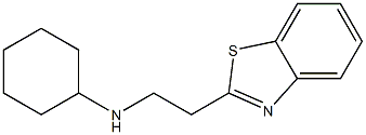 N-[2-(1,3-benzothiazol-2-yl)ethyl]cyclohexanamine 结构式