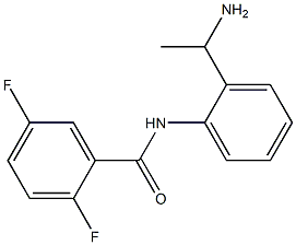 N-[2-(1-aminoethyl)phenyl]-2,5-difluorobenzamide 结构式